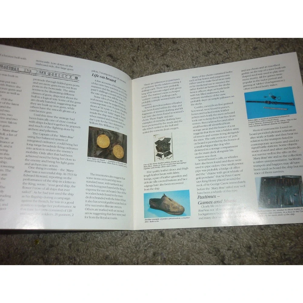 1982 The Mary Rose Trust Guidebook Henry VIII Tudor Ship‎ Prince Charles Sign Ad